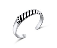 Swirly Silver Toe Ring TR-02	